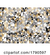 Poster, Art Print Of Abstract Background With A Neutral Coloured Low Poly Design