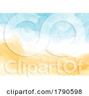 Poster, Art Print Of Beach Themed Alcohol Ink Background