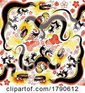 Poster, Art Print Of Pattern Of Chinese Dragons