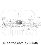 Poster, Art Print Of Cartoon Bomb At An Underwater Pipeline