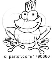 Poster, Art Print Of Black And White Frog Prince