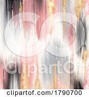 Poster, Art Print Of Abstract Canvas Art With A Hand Painted Mixed Media Design