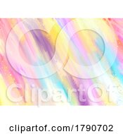 Poster, Art Print Of Abstract Oil Painted Brush Strokes Background With Gold Glitter Elements