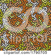 Poster, Art Print Of Abstract Turing Pattern Design In Orange And Yellow Colours 1803