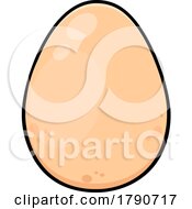 Poster, Art Print Of Cartoon Brown Chicken Egg