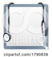 Doctor Medical Stethoscope Border Frame Sign by AtStockIllustration