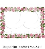 Poster, Art Print Of Roses Rose Flower Border Flowers Vintage Frame