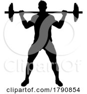 Weight Lifting Man Weightlifting Silhouette