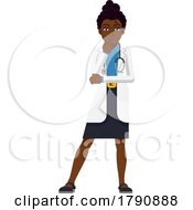 Poster, Art Print Of Black Doctor Woman Healthcare Cartoon Character
