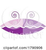 Poster, Art Print Of Purple Icon With Swirls