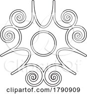 Poster, Art Print Of Spiral Design In Black And White