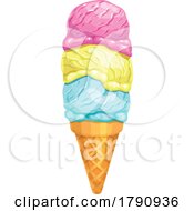 Poster, Art Print Of Waffle Cone