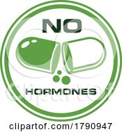 Poster, Art Print Of No Hormones Label