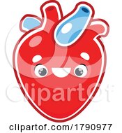 Poster, Art Print Of Human Heart Mascot