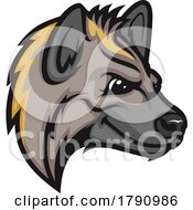 Hyena Mascot In Profile by Vector Tradition SM