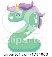 Poster, Art Print Of Number Two Unicorn