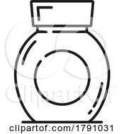Poster, Art Print Of Black And White Product Bottle Icon