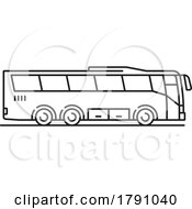 Poster, Art Print Of Black And White Bus Icon