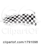 Poster, Art Print Of Grungy Checkered Flag