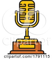 Microphone Trophy Icon by Vector Tradition SM