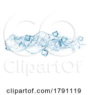 Poster, Art Print Of Water And Ice Cubes