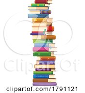 Poster, Art Print Of Tall Stack Of Books