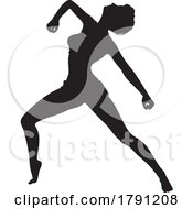 Silhouetted Modern Dancer