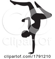 Poster, Art Print Of Silhouetted Modern Dancer