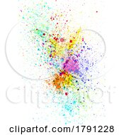 Poster, Art Print Of Abstract Background With A Watercolour Splatter Texture