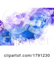 Poster, Art Print Of Abstract Background With Hand Painted Alcohol Ink Design 0903