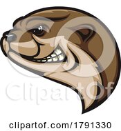 Poster, Art Print Of Tough Otter Mascot