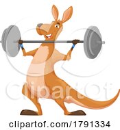 Poster, Art Print Of Weightlifting Kangaroo