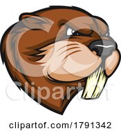 Poster, Art Print Of Tough Beaver Mascot