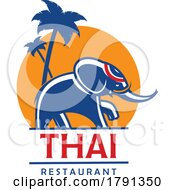 Elephant And Thai Restaurant Design by Vector Tradition SM