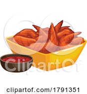 Poster, Art Print Of Chicken Wings And Sauce