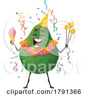 Birthday Avocado Mascot by Vector Tradition SM