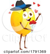 Poster, Art Print Of Romantic Lemon Mascot