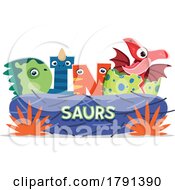 Poster, Art Print Of Dinosaurs Sign