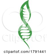 Poster, Art Print Of Green Leaf Double Helix