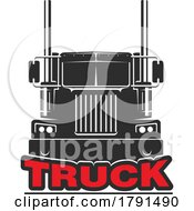 Poster, Art Print Of Big Rig Truck Design