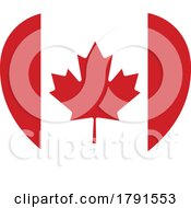 Poster, Art Print Of Canada Canadian Flag Heart Concept