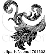 Poster, Art Print Of Filigree Heraldry Floral Baroque Design Element