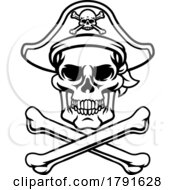 Pirate Hat Skull And Crossbones Cartoon