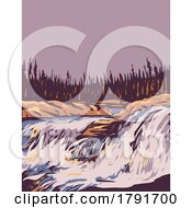 Poster, Art Print Of Thaidene Nene National Park Reserve In The Northwest Territories Canada Wpa Poster Art