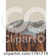 Poster, Art Print Of Mount Revelstoke National Park In British Columbia Canada Wpa Poster Art
