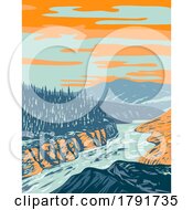 Ivvavik National Park Or Northern Yukon National Park In Canada WPA Poster Art