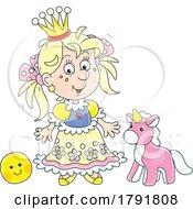Poster, Art Print Of Cartoon Princess And Toys