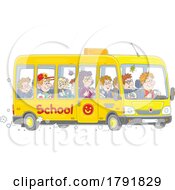 Poster, Art Print Of Cartoon School Bus