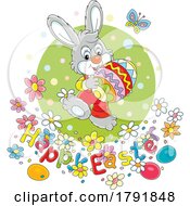 Poster, Art Print Of Cartoon Easter Rabbit