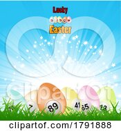Poster, Art Print Of Bingo Easter Eggs In Grass
